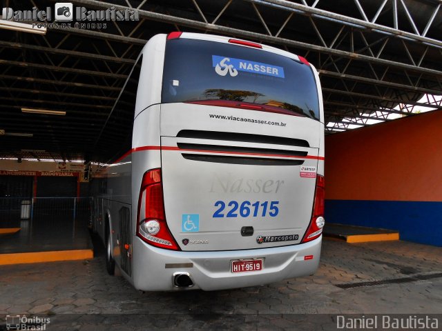 Viação Nasser 226115 na cidade de Guaranésia, Minas Gerais, Brasil, por Daniel Bautista. Número da foto: #2161995.