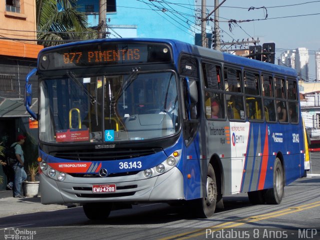 Vipol Transportes Rodoviários - TIPBUS - Transportes Intermunicipal 36.143 na cidade de São Paulo, São Paulo, Brasil, por Cristiano Soares da Silva. ID da foto: 2162034.