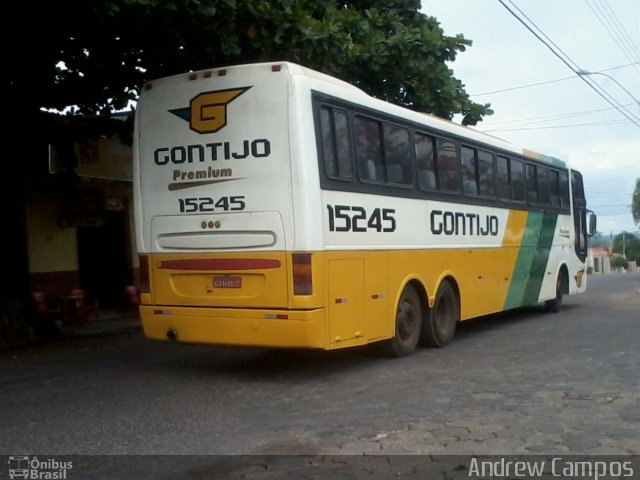 Empresa Gontijo de Transportes 15245 na cidade de Pirapora, Minas Gerais, Brasil, por Andrew Campos. ID da foto: 2162031.