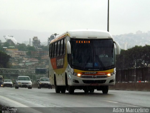 Saritur - Santa Rita Transporte Urbano e Rodoviário 29800 na cidade de Belo Horizonte, Minas Gerais, Brasil, por Adão Raimundo Marcelino. Número da foto: #2211906.