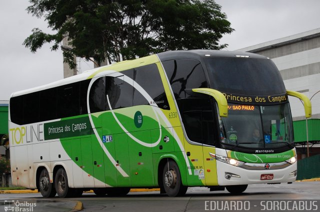 Expresso Princesa dos Campos 6330 na cidade de São Paulo, São Paulo, Brasil, por EDUARDO - SOROCABUS. Número da foto: #2211655.