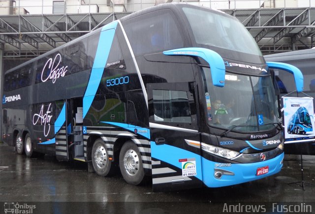 Empresa de Ônibus Nossa Senhora da Penha 53000 na cidade de Joinville, Santa Catarina, Brasil, por Andrews  Fuscolin. Número da foto: #2210387.