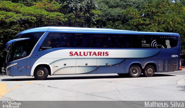 Viação Salutaris e Turismo 13974 na cidade de São Paulo, São Paulo, Brasil, por Matheus Silva. Número da foto: #2211611.