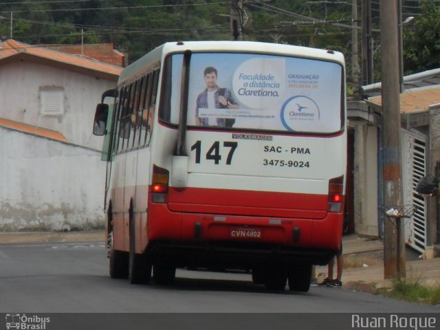 VCA - Viação Cidade de Americana 147 na cidade de Americana, São Paulo, Brasil, por Ruan Roque. Número da foto: #2212088.