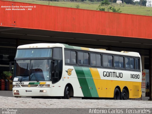 Empresa Gontijo de Transportes 11090 na cidade de João Monlevade, Minas Gerais, Brasil, por Antonio Carlos Fernandes. Número da foto: #2227955.