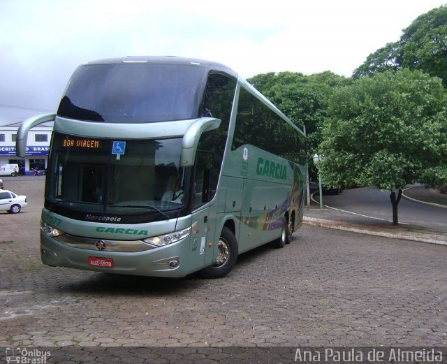 Viação Garcia 7077 na cidade de Iporã, Paraná, Brasil, por Lucas Miranda. Número da foto: #2228560.
