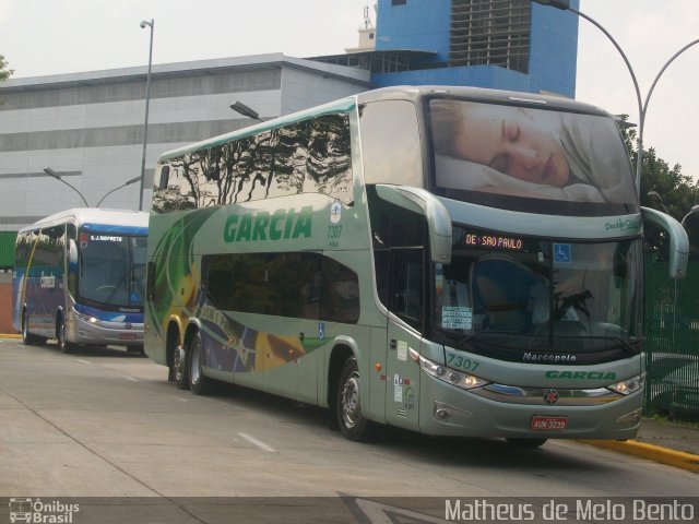 Viação Garcia 7307 na cidade de São Paulo, São Paulo, Brasil, por Matheus de Melo Bento. Número da foto: #2231360.
