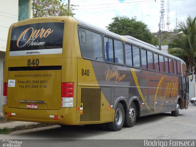 Ouro Turismo 840 na cidade de Caruaru, Pernambuco, Brasil, por Rodrigo Fonseca. ID da foto: 2231743.