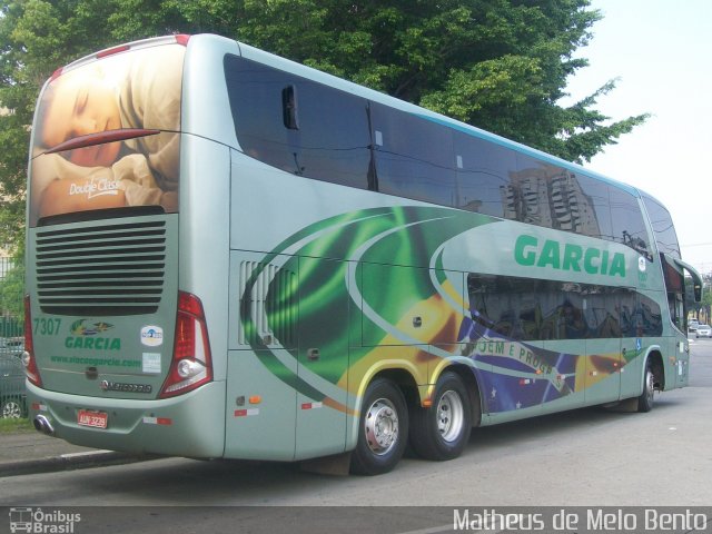 Viação Garcia 7307 na cidade de São Paulo, São Paulo, Brasil, por Matheus de Melo Bento. Número da foto: #2233228.