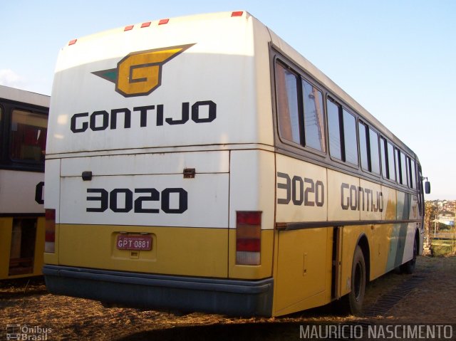 Empresa Gontijo de Transportes 3020 na cidade de Contagem, Minas Gerais, Brasil, por Maurício Nascimento. ID da foto: 2236411.