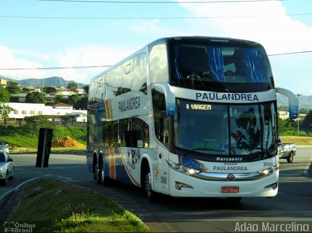 Paulandrea Transportes e Turismo 2040 na cidade de Belo Horizonte, Minas Gerais, Brasil, por Adão Raimundo Marcelino. ID da foto: 2236168.