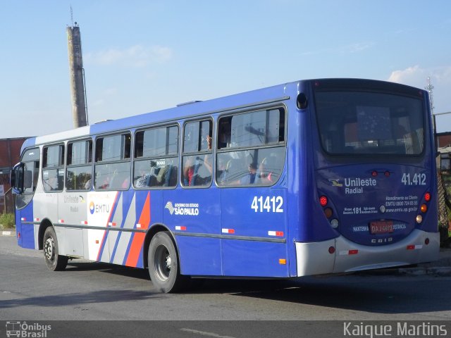 Radial Transporte Coletivo 41.412 na cidade de Itaquaquecetuba, São Paulo, Brasil, por Kaique Martins. ID da foto: 2236114.