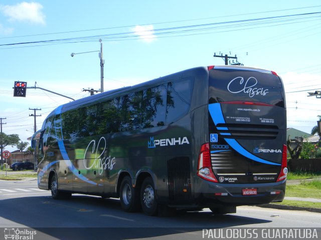 Empresa de Ônibus Nossa Senhora da Penha 53006 na cidade de Guaratuba, Paraná, Brasil, por Paulobuss  Guaratuba. ID da foto: 2234865.