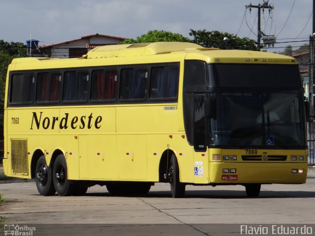 Viação Nordeste 7060 na cidade de Natal, Rio Grande do Norte, Brasil, por Flávio Eduardo. Número da foto: #2237993.