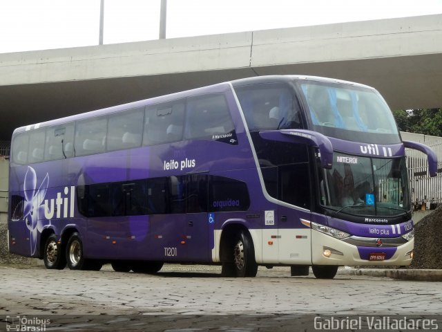 UTIL - União Transporte Interestadual de Luxo 11201 na cidade de Belo Horizonte, Minas Gerais, Brasil, por Gabriel Valladares. Número da foto: #2237915.