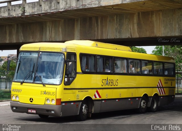 Viação Itapemirim 40097 na cidade de Vitória, Espírito Santo, Brasil, por César Ônibus. Número da foto: #2239921.