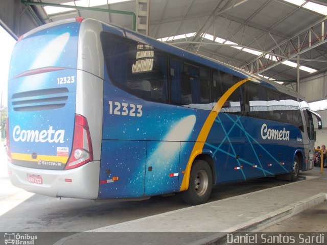 Viação Cometa 12323 na cidade de Praia Grande, São Paulo, Brasil, por Daniel Santos Sardi. ID da foto: 2238829.