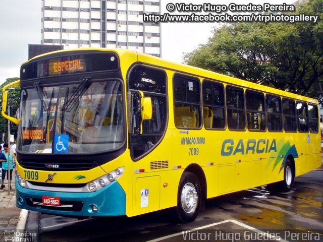 Viação Garcia 7009 na cidade de Maringá, Paraná, Brasil, por Victor Hugo Guedes Pereira. ID da foto: 2238863.