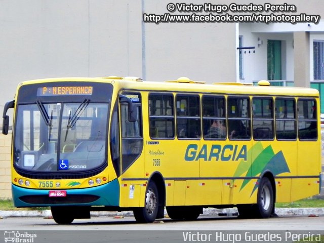 Viação Garcia 7555 na cidade de Maringá, Paraná, Brasil, por Victor Hugo Guedes Pereira. Número da foto: #2238858.
