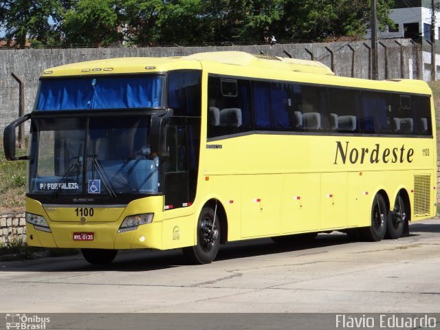 Viação Nordeste 1100 na cidade de Natal, Rio Grande do Norte, Brasil, por Flávio Eduardo. Número da foto: #2239858.
