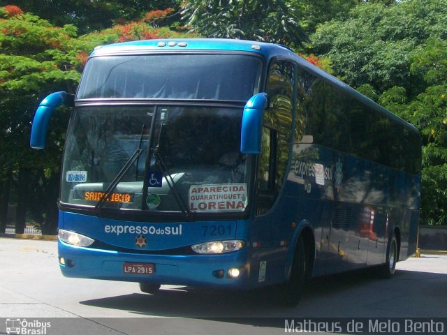 Expresso do Sul 7201 na cidade de São Paulo, São Paulo, Brasil, por Matheus de Melo Bento. Número da foto: #2241206.