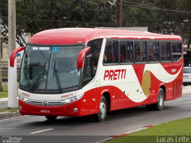 Viação Pretti 10000 na cidade de Vitória, Espírito Santo, Brasil, por Lucas Leite. Número da foto: #2242012.