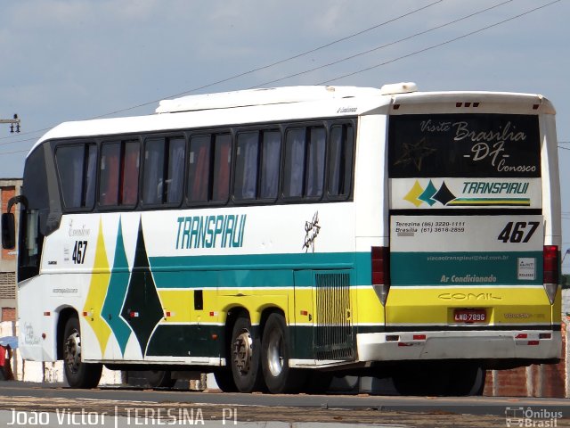 Viação Transpiauí 467 na cidade de Teresina, Piauí, Brasil, por João Victor. Número da foto: #2242185.