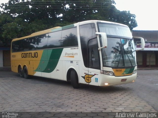 Empresa Gontijo de Transportes 11830 na cidade de Pirapora, Minas Gerais, Brasil, por Andrew Campos. ID da foto: 2241614.