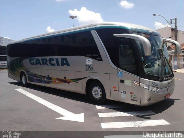 Viação Garcia 7306 na cidade de Osvaldo Cruz, São Paulo, Brasil, por Diego Carlos Oliveira. Número da foto: #2240594.