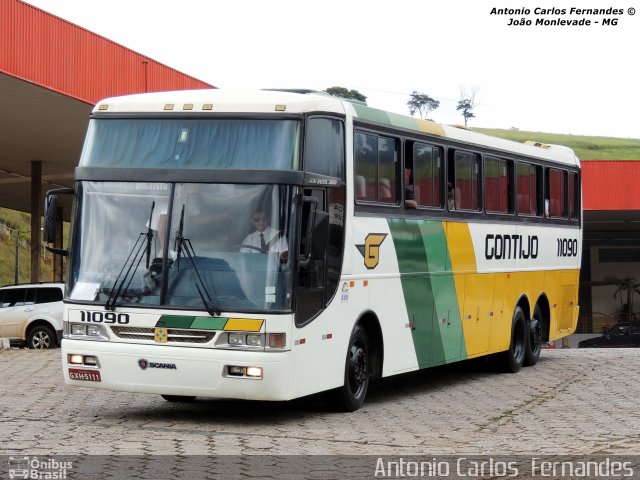 Empresa Gontijo de Transportes 11090 na cidade de João Monlevade, Minas Gerais, Brasil, por Antonio Carlos Fernandes. Número da foto: #2241993.