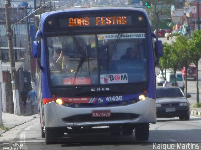 Radial Transporte Coletivo 41.436 na cidade de Itaquaquecetuba, São Paulo, Brasil, por Kaique Martins. Número da foto: #2240743.