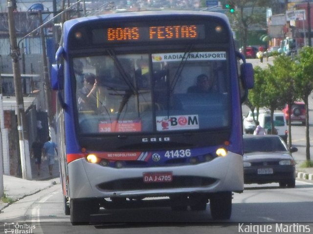 Radial Transporte Coletivo 41.436 na cidade de Itaquaquecetuba, São Paulo, Brasil, por Kaique Martins. ID da foto: 2240743.