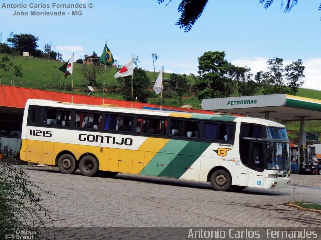 Empresa Gontijo de Transportes 11215 na cidade de João Monlevade, Minas Gerais, Brasil, por Antonio Carlos Fernandes. ID da foto: 2241994.