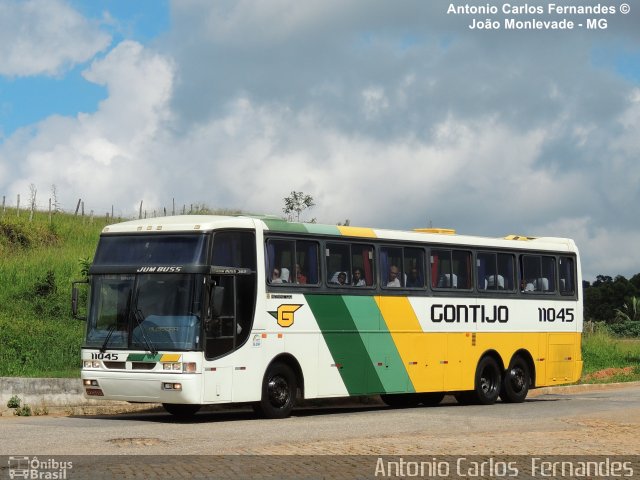 Empresa Gontijo de Transportes 11045 na cidade de João Monlevade, Minas Gerais, Brasil, por Antonio Carlos Fernandes. Número da foto: #2241986.