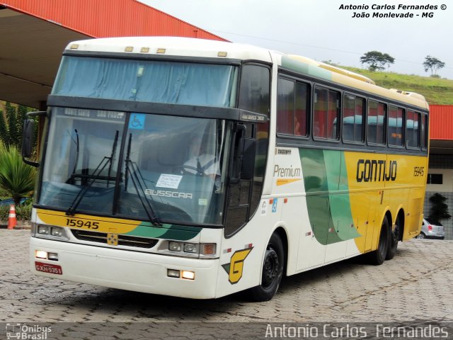 Empresa Gontijo de Transportes 15945 na cidade de João Monlevade, Minas Gerais, Brasil, por Antonio Carlos Fernandes. ID da foto: 2243419.