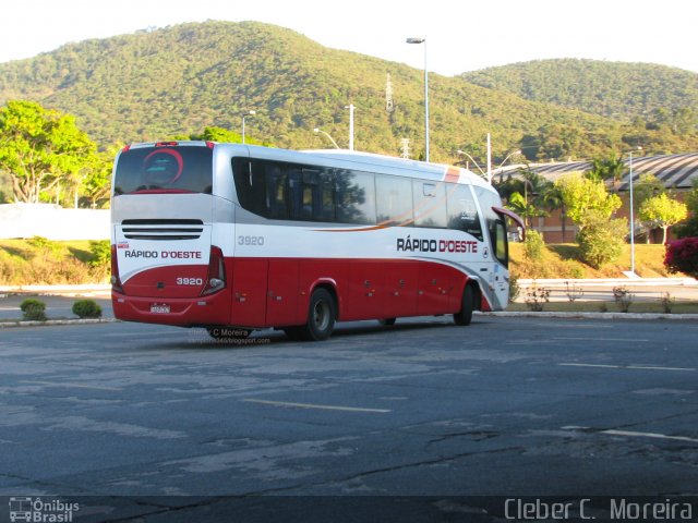 Rápido D´Oeste 3920 na cidade de Poços de Caldas, Minas Gerais, Brasil, por Cleber C.  Moreira. ID da foto: 2244255.