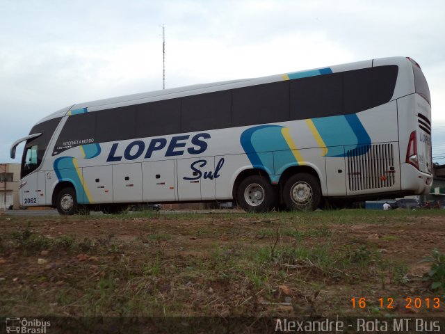 LopeSul Transportes - Lopes e Oliveira Transportes e Turismo - Lopes Sul 2062 na cidade de Primavera do Leste, Mato Grosso, Brasil, por Alexandre Rodrigo. ID da foto: 2243036.