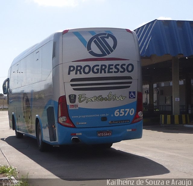 Auto Viação Progresso 6570 na cidade de Natal, Rio Grande do Norte, Brasil, por Karlheinz de Souza e Araújo. ID da foto: 2242978.