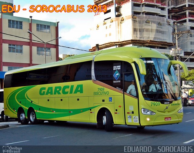 Viação Garcia 7909 na cidade de Sorocaba, São Paulo, Brasil, por EDUARDO - SOROCABUS. Número da foto: #2245355.