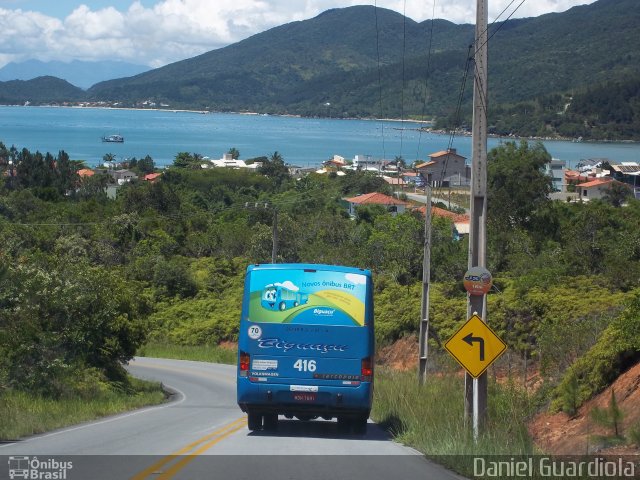 Biguaçu Transportes Coletivos Administração e Participação 416 na cidade de Governador Celso Ramos, Santa Catarina, Brasil, por Daniel Guardiola. ID da foto: 2245749.