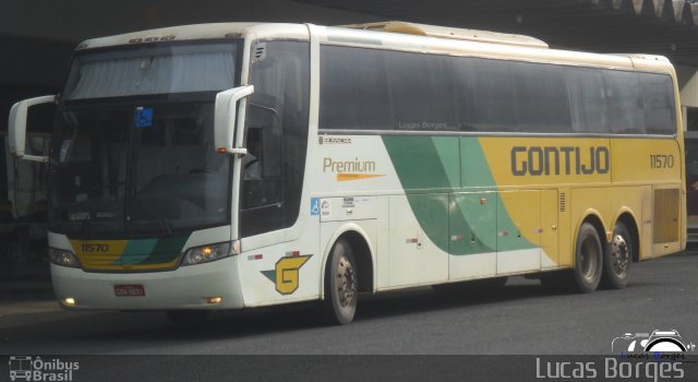 Empresa Gontijo de Transportes 11570 na cidade de Araxá, Minas Gerais, Brasil, por Lucas Borges . Número da foto: #2245999.