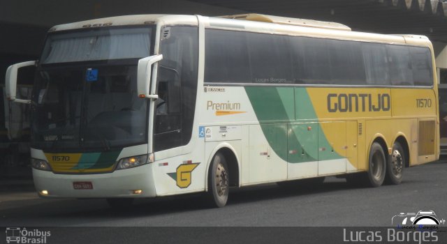 Empresa Gontijo de Transportes 11570 na cidade de Araxá, Minas Gerais, Brasil, por Lucas Borges . ID da foto: 2245999.