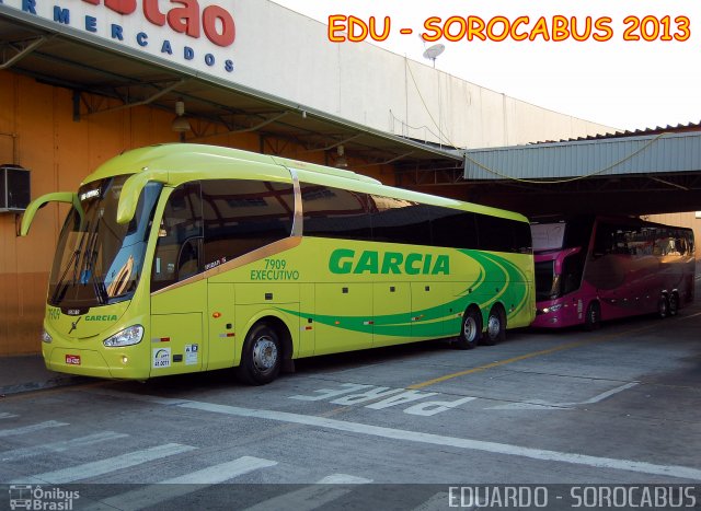 Viação Garcia 7909 na cidade de Sorocaba, São Paulo, Brasil, por EDUARDO - SOROCABUS. Número da foto: #2245429.