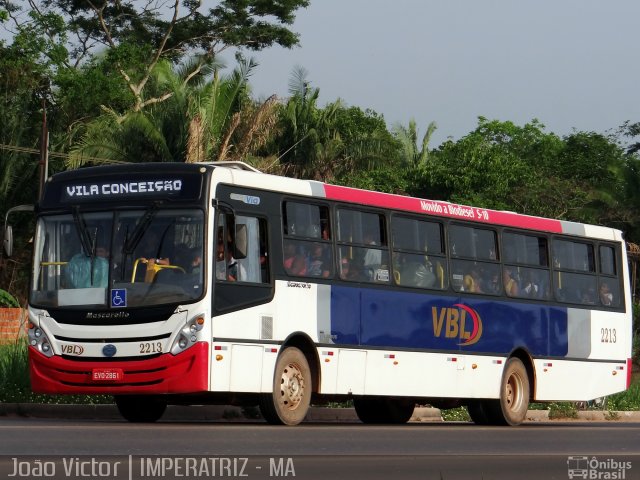 VBL - Viação Branca do Leste 2213 na cidade de Imperatriz, Maranhão, Brasil, por João Victor. ID da foto: 2246058.