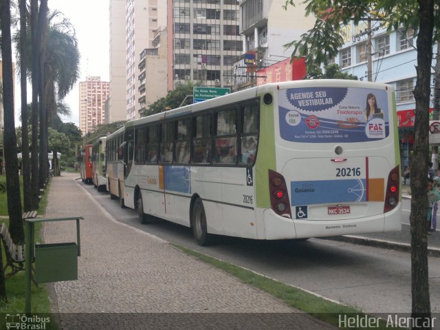 HP Transportes Coletivos 20216 na cidade de Goiânia, Goiás, Brasil, por Helder Alencar. Número da foto: #2246165.