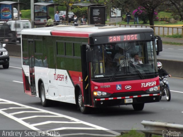 TUASA - Transportes Unidos Alajuelenses 29 na cidade de Ulloa, Heredia, Heredia, Costa Rica, por Andrey Segura Solís. Número da foto: #2244900.