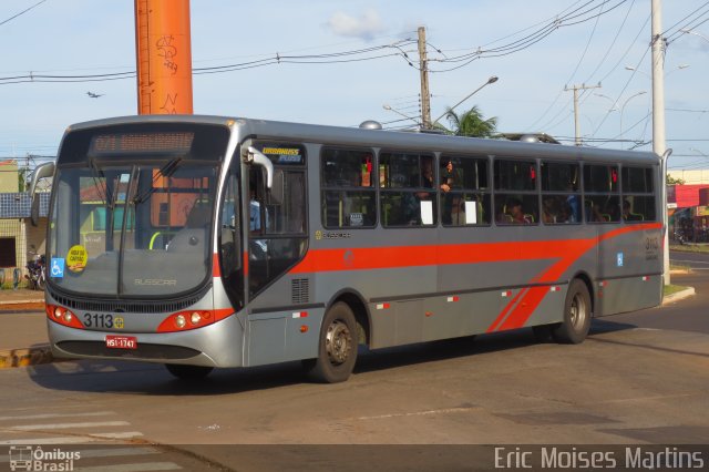 Jaguar Transportes Urbanos 3113 na cidade de Campo Grande, Mato Grosso do Sul, Brasil, por Eric Moises Martins. ID da foto: 2214341.