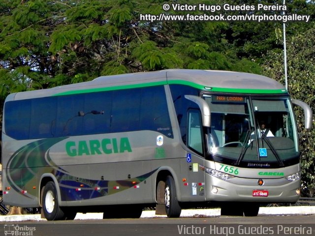 Viação Garcia 7656 na cidade de Maringá, Paraná, Brasil, por Victor Hugo Guedes Pereira. Número da foto: #2214079.