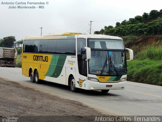 Empresa Gontijo de Transportes 11710 na cidade de João Monlevade, Minas Gerais, Brasil, por Antonio Carlos Fernandes. ID da foto: 2212659.