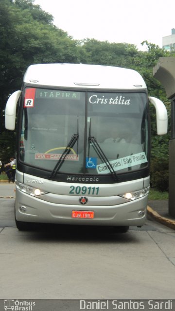 Expresso Cristália 209111 na cidade de São Paulo, São Paulo, Brasil, por Daniel Santos Sardi. Número da foto: #2212777.